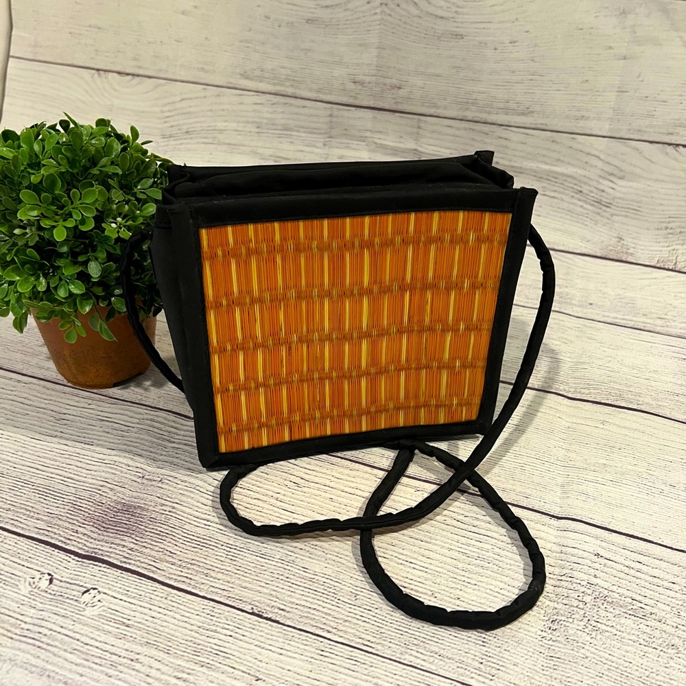 Vintage Bamboo Crossbody Bag